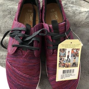 Tom’s multicoloured sneakers